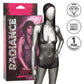 Calexotics Radiance Hooded Deep V Bodysuit with Dazzling Rhinestone Accents