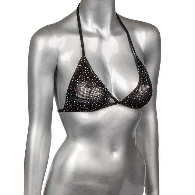 Calexotics Radiance Triangle Bikini Top with Dazzling Rhinestone Accents