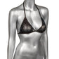 Calexotics Radiance Plus Size Triangle Bikini Top w Dazzling Rhinestone Accents