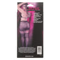 Calexotics Radiance One Piece Plus Size Garter Skirt With Thigh Highs Rhinestone