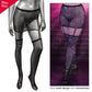 Calexotics Radiance One Piece Plus Size Garter Skirt With Thigh Highs Rhinestone