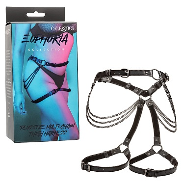 Calexotics Euphoria Collection Plus Size Multi Chain Thigh Harness