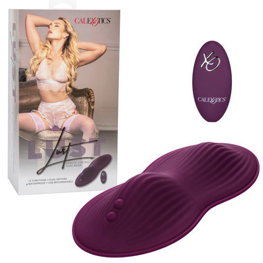 CalExotics LUST Remote Control DUAL RIDER Massager Vibrating Vibrator Rider Pad