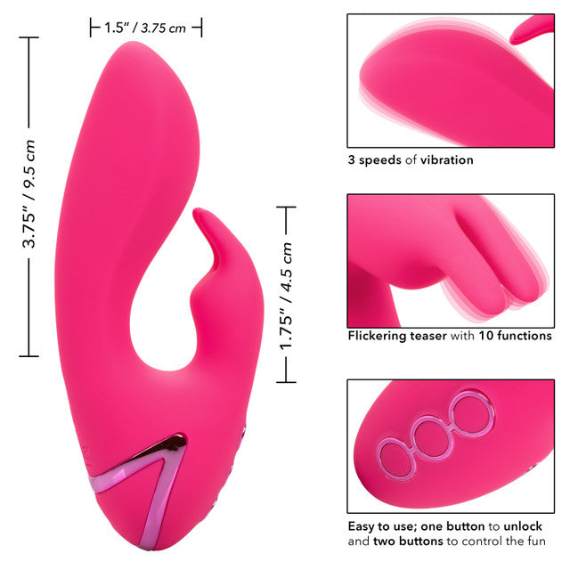 Calexotics California Dreaming So. Cal Sunshine Massager Mini Rabbit Vibrator