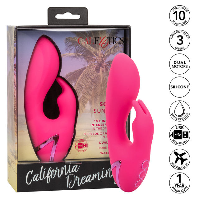 Calexotics California Dreaming So. Cal Sunshine Massager Mini Rabbit Vibrator