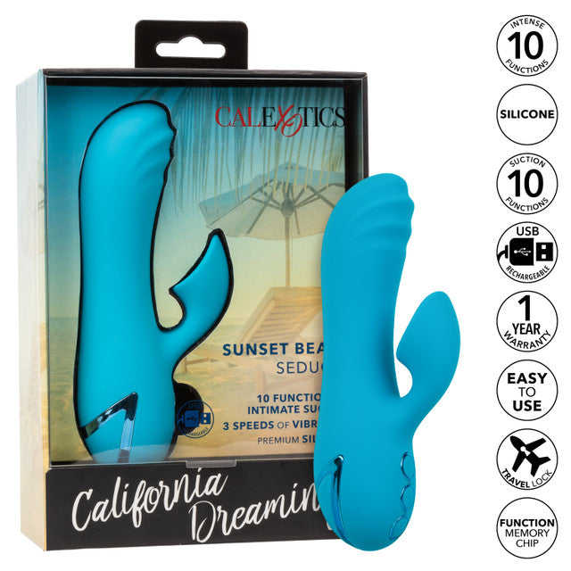 Calexotics California Dreaming® Sunset Beach Seducer Suction Rabbit Vibrator