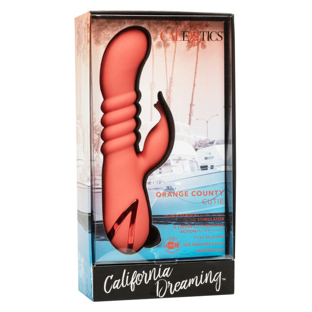 Calexotics California Dreaming Orange County Cutie Massager G-Spot Rabbit Vibrator