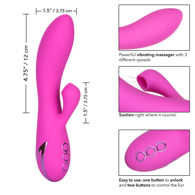 Calexotics California Dreaming Malibu Minx Massager Suction Rabbit Vibrator