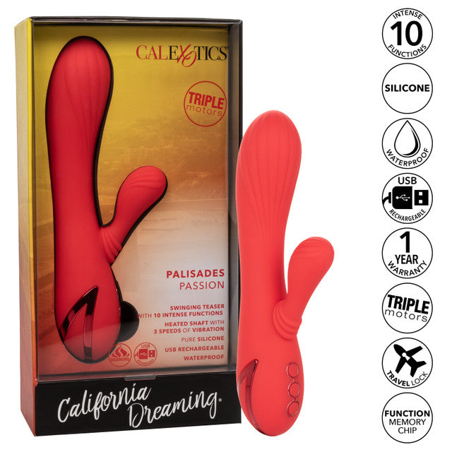 Calexotics California Dreaming Palisades Passion Massager Heated Rabbit Vibrator