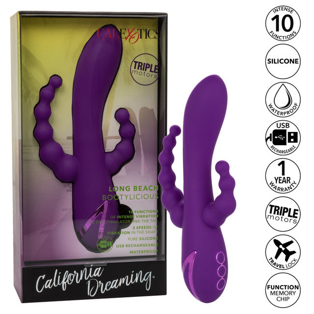 Calexotics California Dreaming Long Beach Bootylicious Massager Triple Vibrator