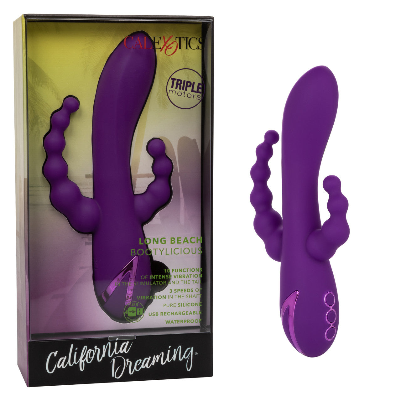 Calexotics California Dreaming Long Beach Bootylicious Massager Triple Vibrator