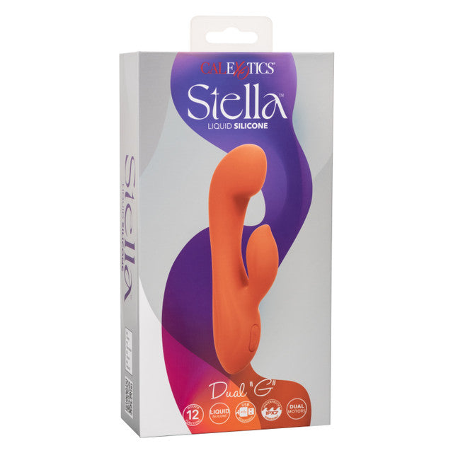 Calexotics Stella Liquid Silicone Dual "G" Massager Vibrator Pulsation Escalation