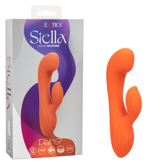 Calexotics Stella Liquid Silicone Dual "G" Massager Vibrator Pulsation Escalation