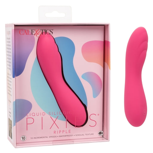 Calexotics Liquid Silicone Pixies Ripple Curved Massager