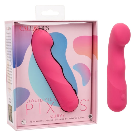 Calexotics Liquid Silicone Pixies Curvy Curved Massager