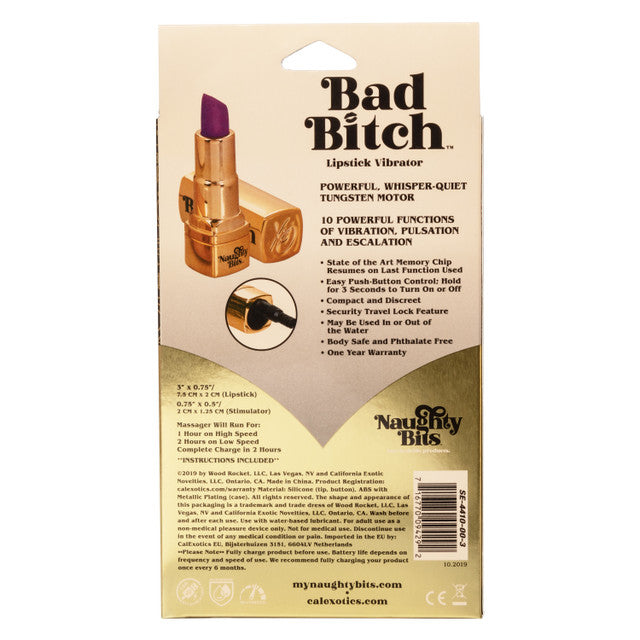 Calexotics | Naughty Bits Bad Bitch Lipstick Vibrator