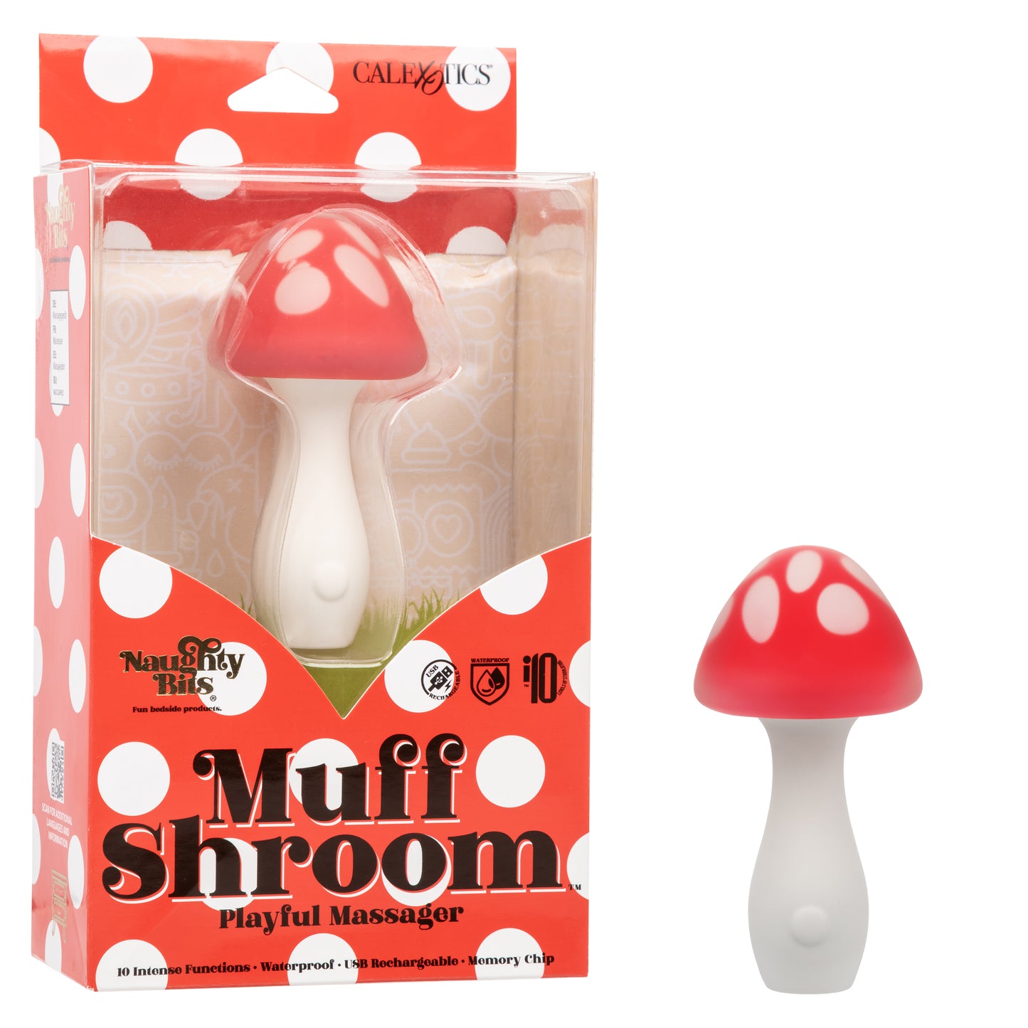 Calexotics | Naughty Bits Muff Shroom Playful Massager Vibrator