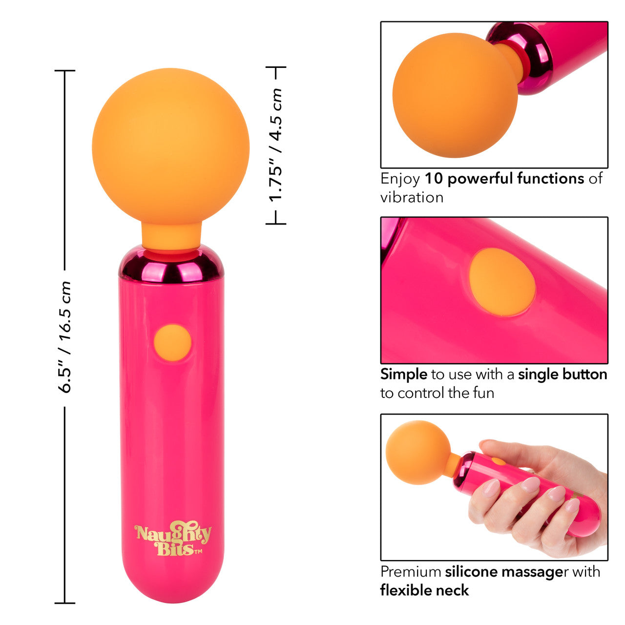 Calexotics | Naughty Bits Home Cumming Queen Vibrating Wand Vibrator