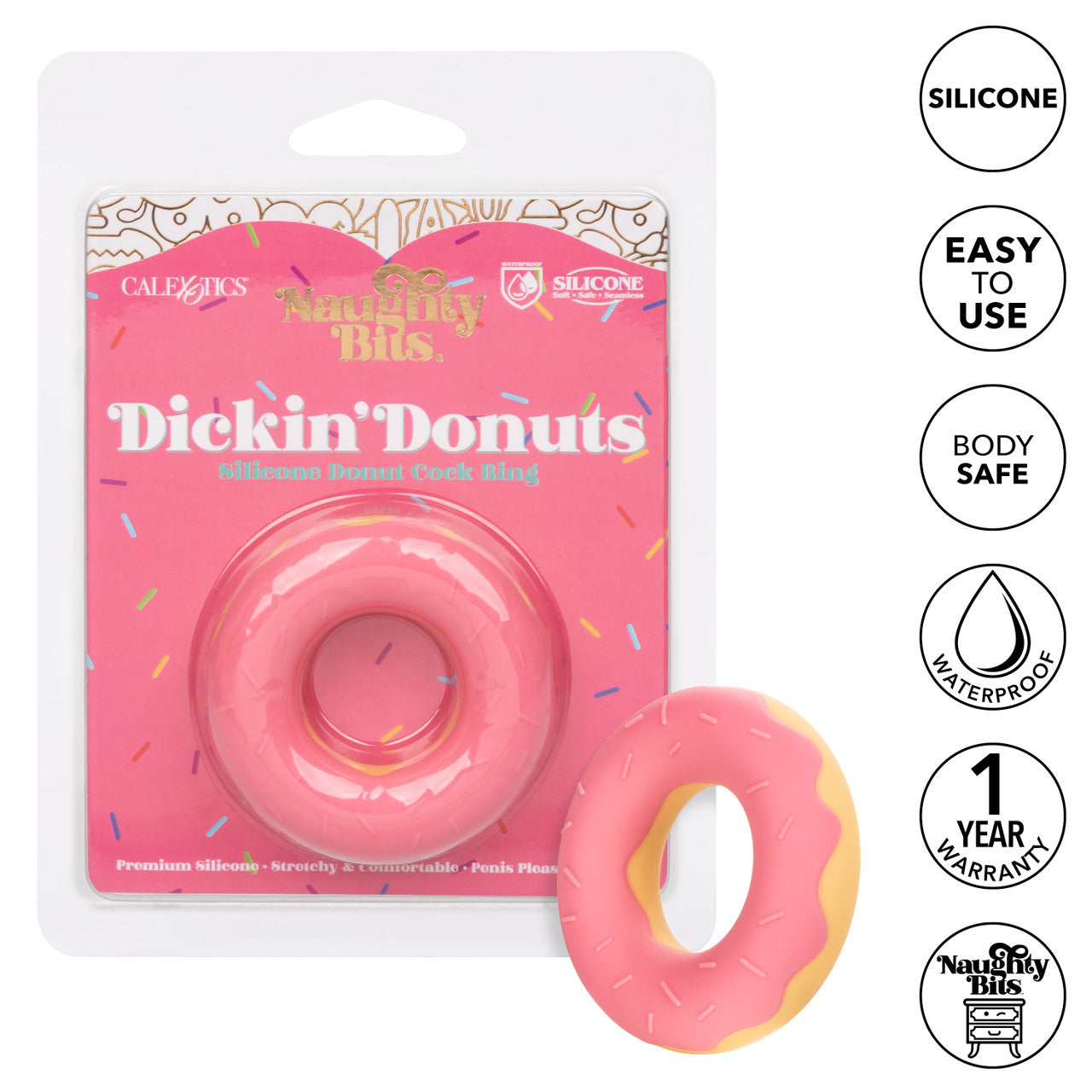 Calexotics | Naughty Bits Dickin’ Donuts Silicone Donut Cock Ring