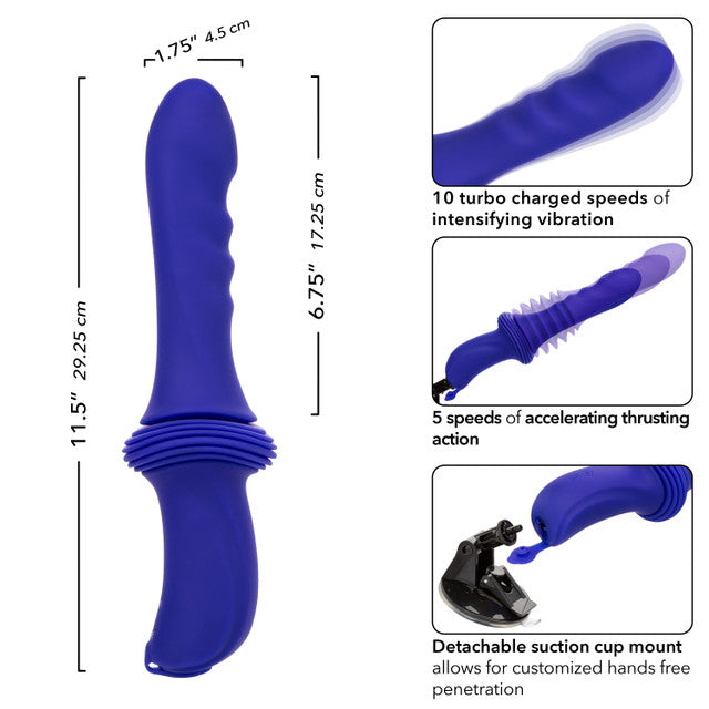 CalExotics Overdrive Remote Control Sex Machine Ridged Thruster