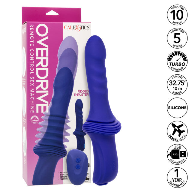 CalExotics Overdrive Remote Control Sex Machine Ridged Thruster