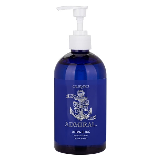 Calexotics Admiral Ultra Slick Water Based Gel Lube Lubricant 16oz/473ml