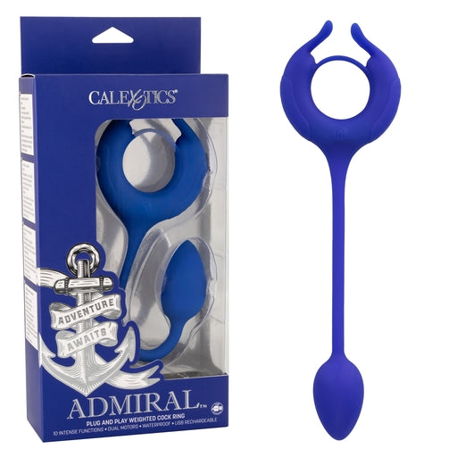 Calexotics Admiral Plug and Play Weighted Vibrating Cock Ring