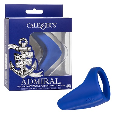 Calexotics Admiral Liquid Silicone Vibrating Perineum Massager & Ring