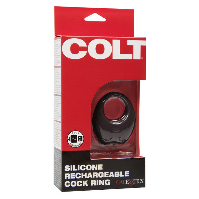 CalExotics | COLT Silicone Rechargeable Vibrating Cock Ring - Black