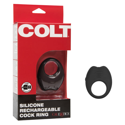 CalExotics | COLT Silicone Rechargeable Vibrating Cock Ring - Black