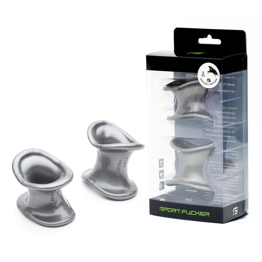 Sport Fucker Ergonomic Ball Stretcher Kit - Grey Ball Stretchers - Set of 2 Sizes