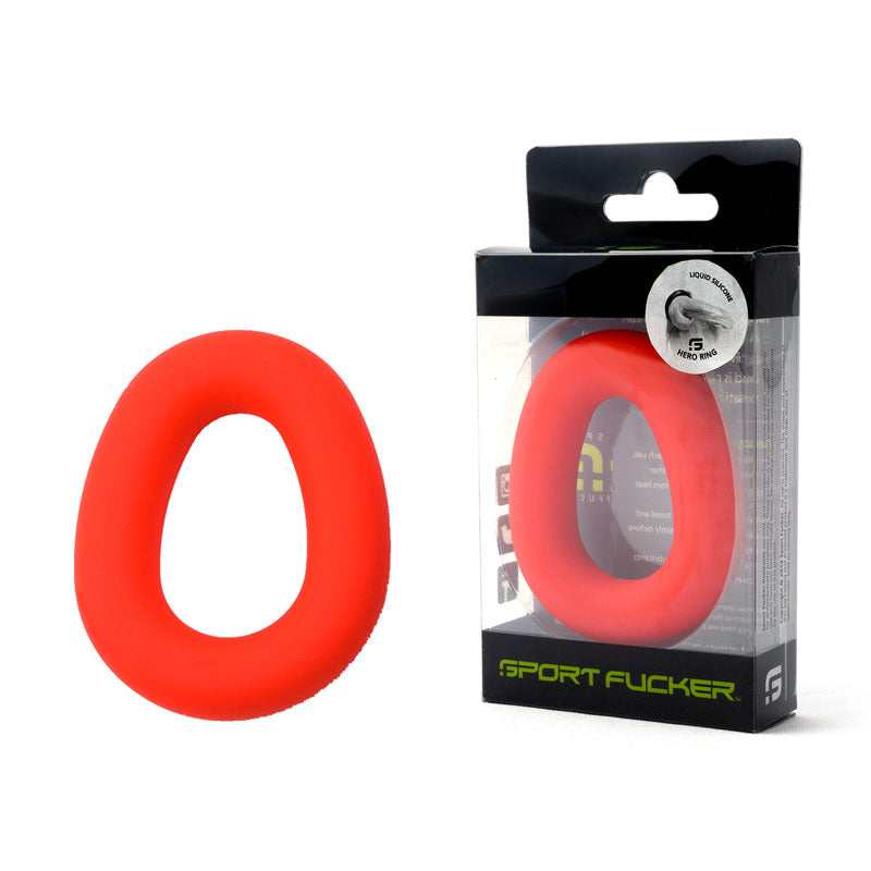 Sport Fucker Hero Ring - Red Cock Ring