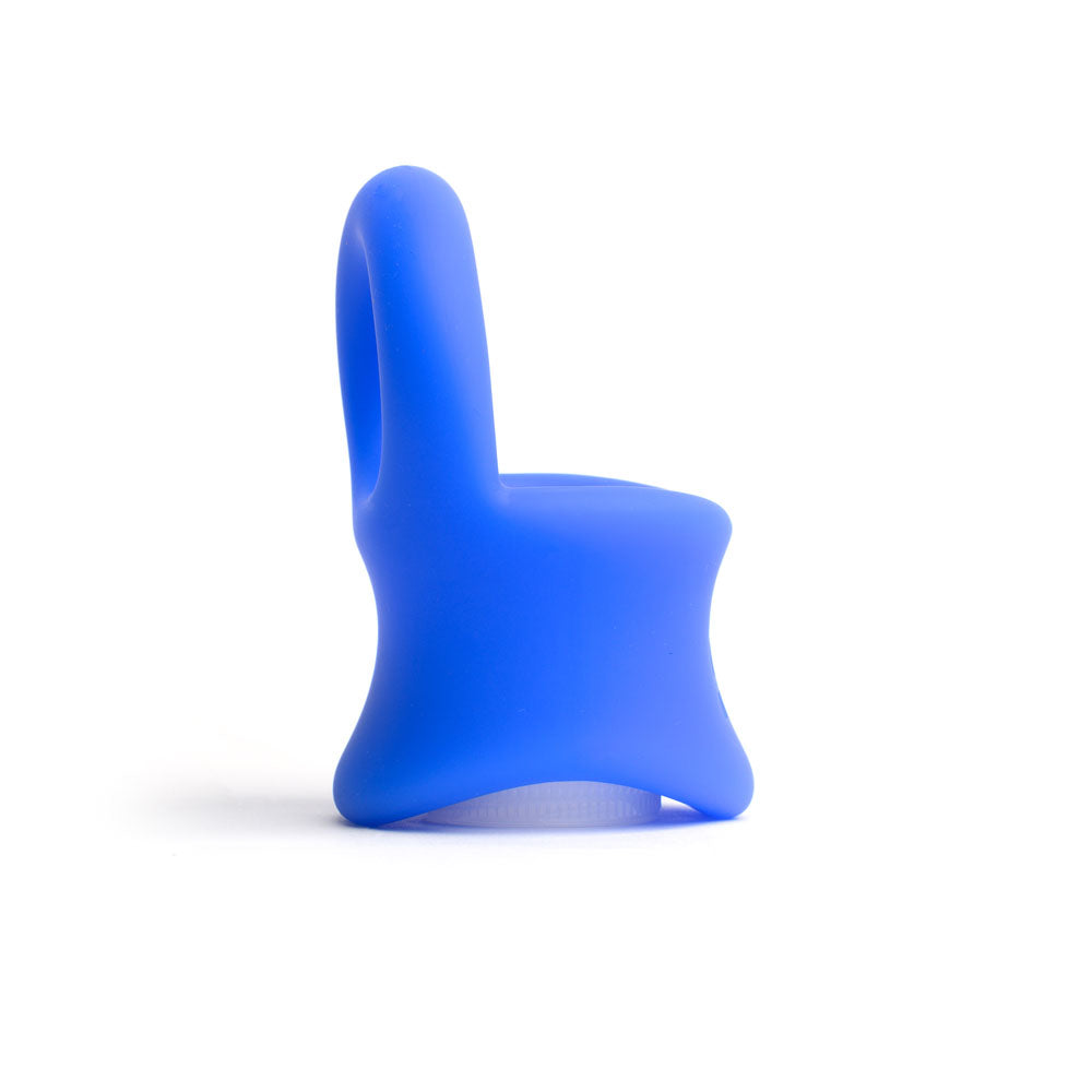 Sport Fucker Baller Ring - Blue Liquid Silicone Cock Ring with Ball Stretcher