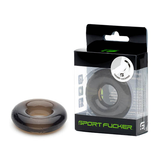 Sport Fucker Rubber Cockring - Smoke Cock Ring