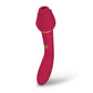 Secret Kisses ROSEGASM TWOSOME Rose Red 20.3cm Air Pulsation Stimulator & Vibrator