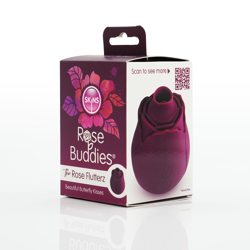 CreativeC | Skins Rose Buddies - The Rose Flutterz - Purple USB Flicking Rose Stimulator