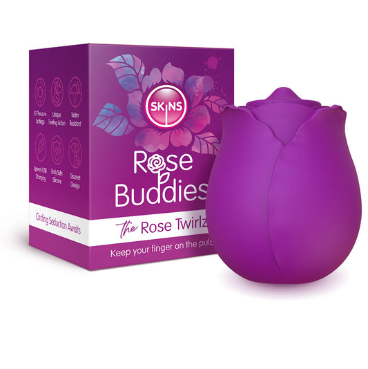 CreativeC | Skins Rose Buddies - The Rose Twirlz - Purple USB Twirling Rose Stimulator