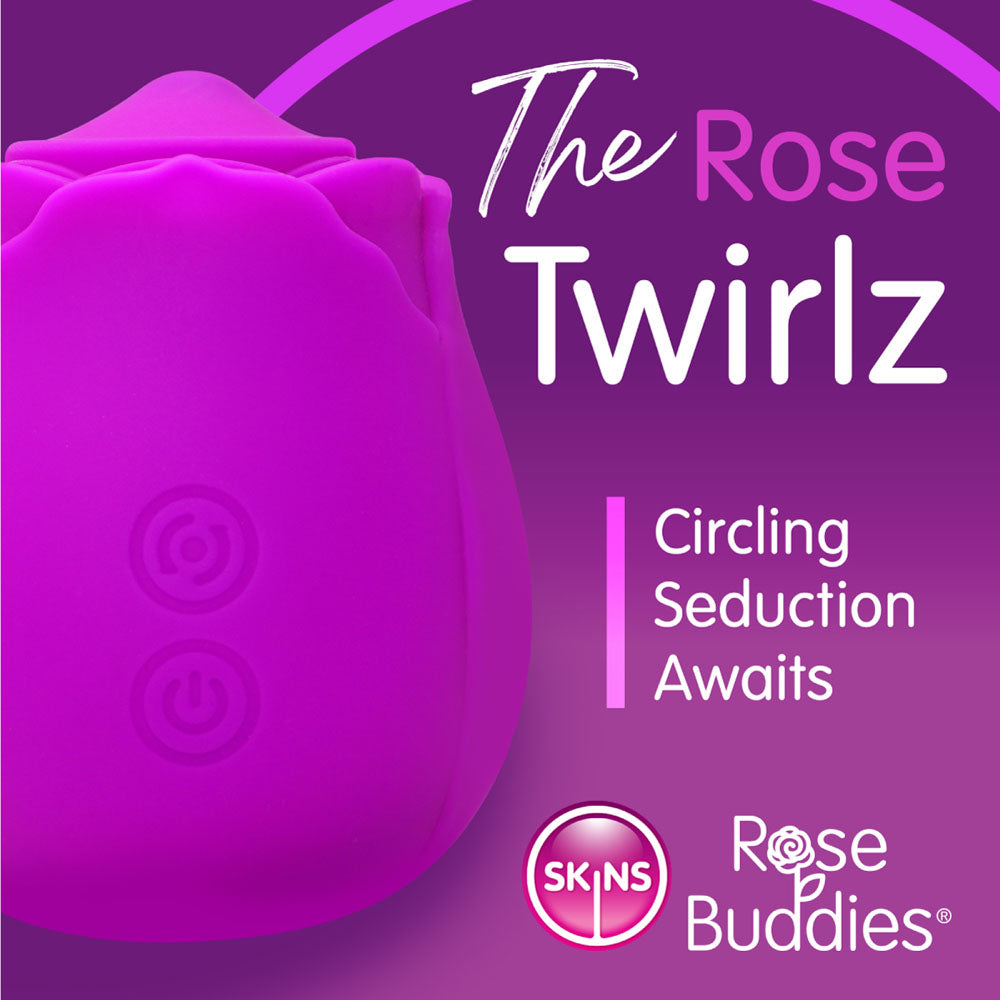 CreativeC | Skins Rose Buddies - The Rose Twirlz - Purple USB Twirling Rose Stimulator