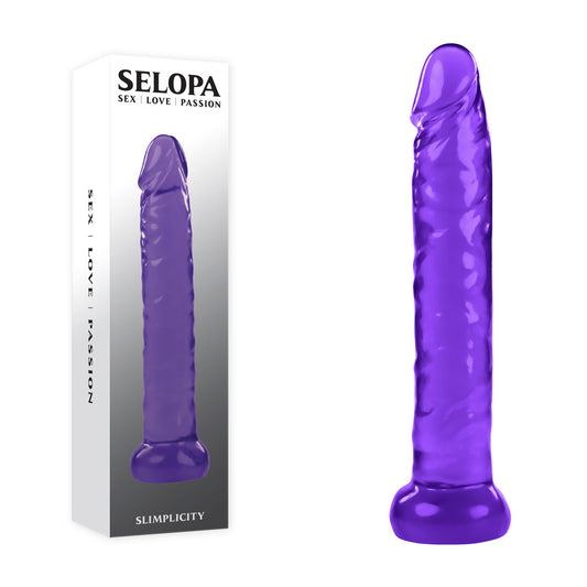 Selopa SLIMPLICITY - Purple 15.7cm Dildo