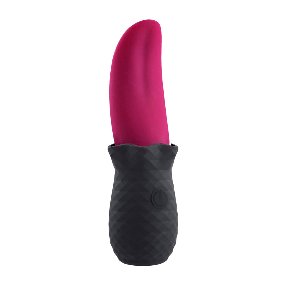 Selopa TONGUE TEASER Pink/Black USB Rechargeable Vibrating Tongue Stimulator