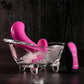 Selopa HOOKING UP - Pink 9.5cm USB Rechargeable Vibrator with Wireless Remote