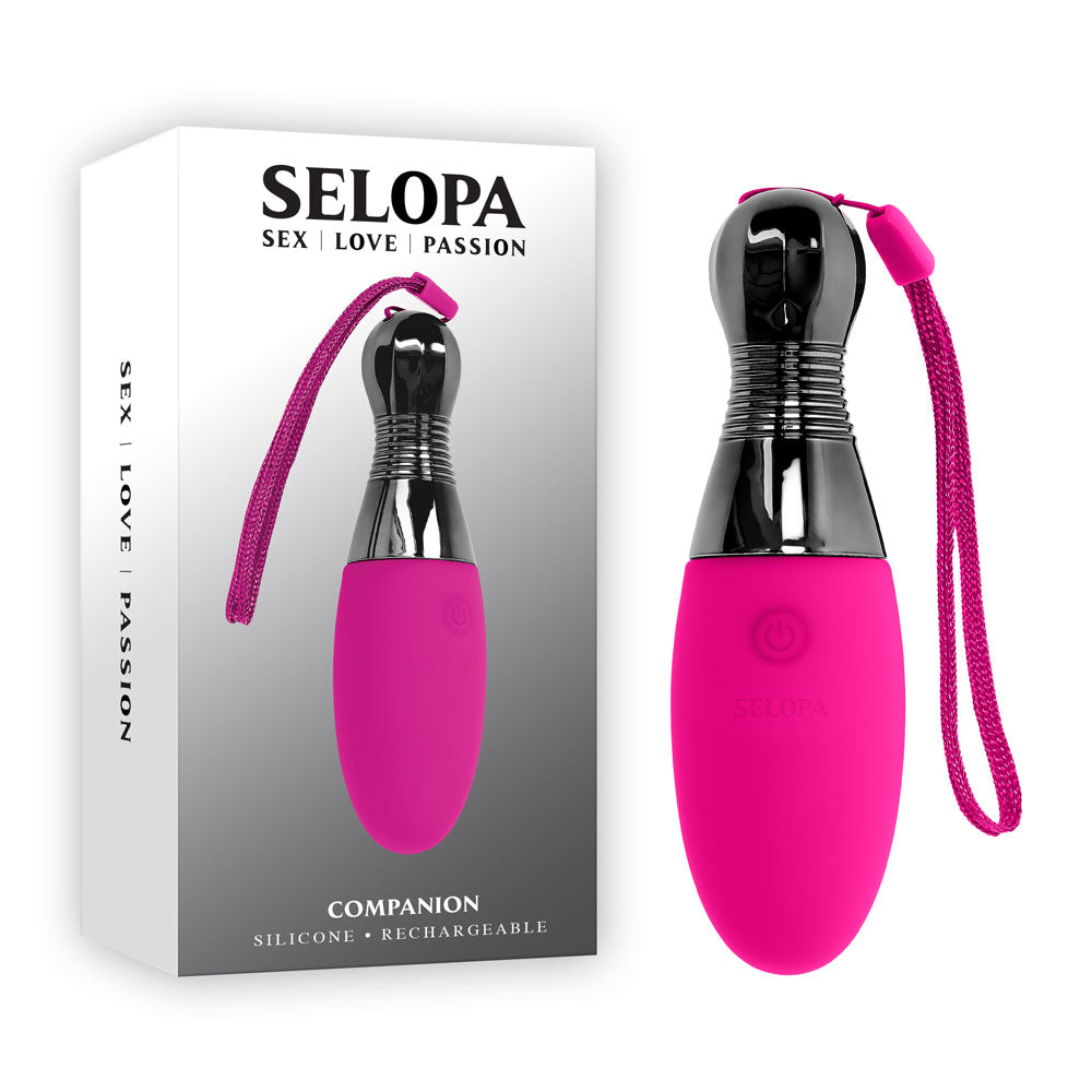 Selopa COMPANION - Pink 11.9cm USB Rechargeable Vibrating Egg