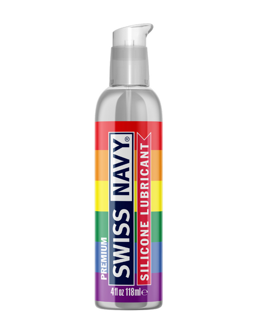 Swiss Navy Silicone Based Lubricant 4oz/118ml - Pride Bottle