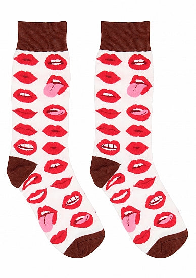 Shots Toys | Socks Lip Love Adult Erotic Socks Size 36-41