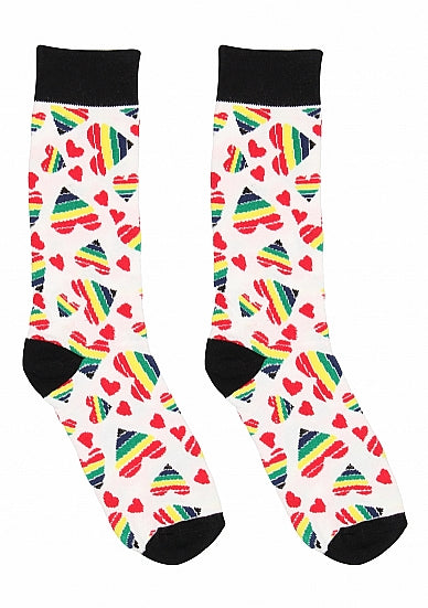 Shots Toys | Socks Happy Hearts Adult Erotic Socks Size 36-41