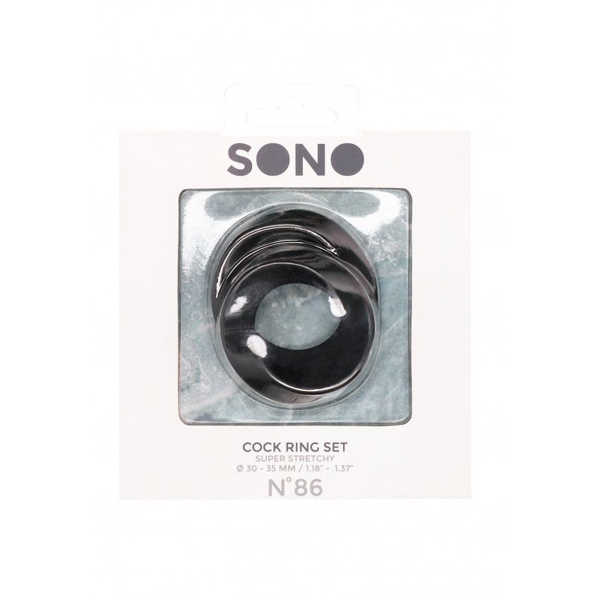 Shots Toys | Sono No 86 Cock Ring Set Black 30g