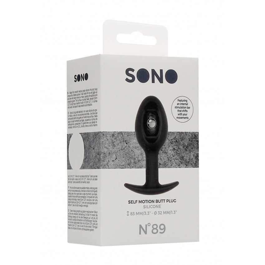 Shots Toys | Sono No 89 Self Penetrating Butt Plug - Black