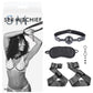 Sportsheets Sex & Mischief Shadow Secrets Kit - Black Beginners Bondage Kit - 4 Piece Set