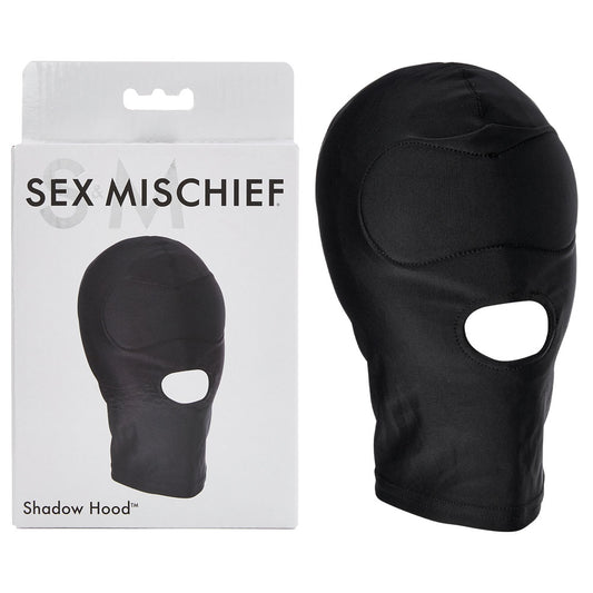 Sportsheets | Sex & Mischief Shadow Black Hood with Mouth Opening