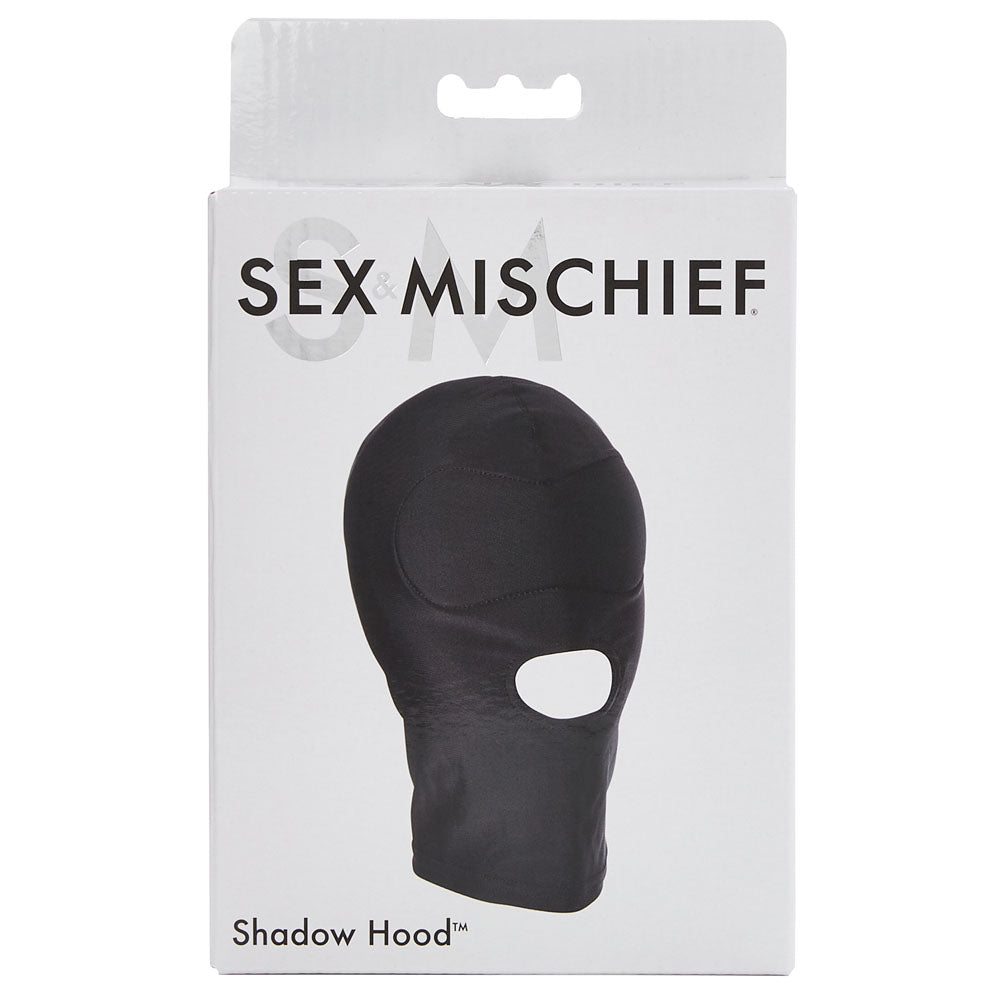 Sportsheets | Sex & Mischief Shadow Black Hood with Mouth Opening